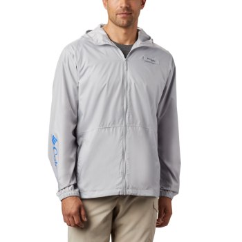 Columbia Jas Heren, PFG Three Streams Windbreaker Grijs, 83KOQCEYZ